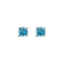 Lady's White 14 Karat Four Prong Studs With Butterfly Backs Earrings W