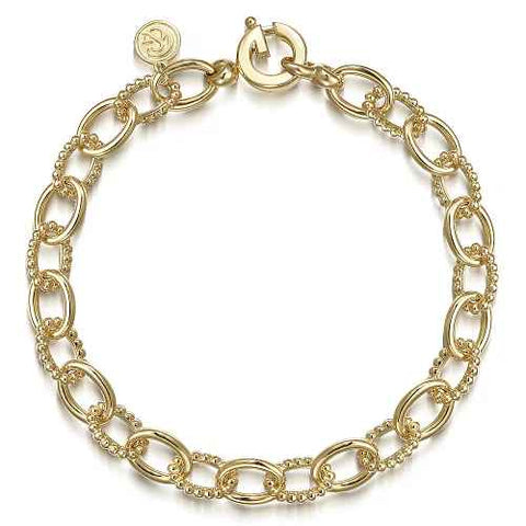 "Golden Whispers: Discover the Elegance of our Yellow 14K Hollow Tube Bracelet - Length 7.5"