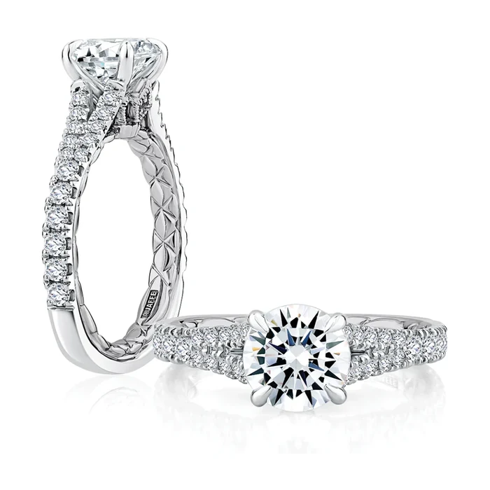 An A.Jaffe diamond engagement ring