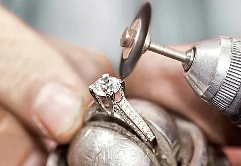 A diamond ring restored at the wheel