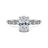 White 14 Karat Alternating With Vintage Detail And Diamond Crown Ring Size 6.5 one = 9.00x6.00mm Oval Cubic Zirconium
4 = 0.13tw Marquise G/H VS2 Diamonds
= 0.14tw Round G/H SI1 Diamonds