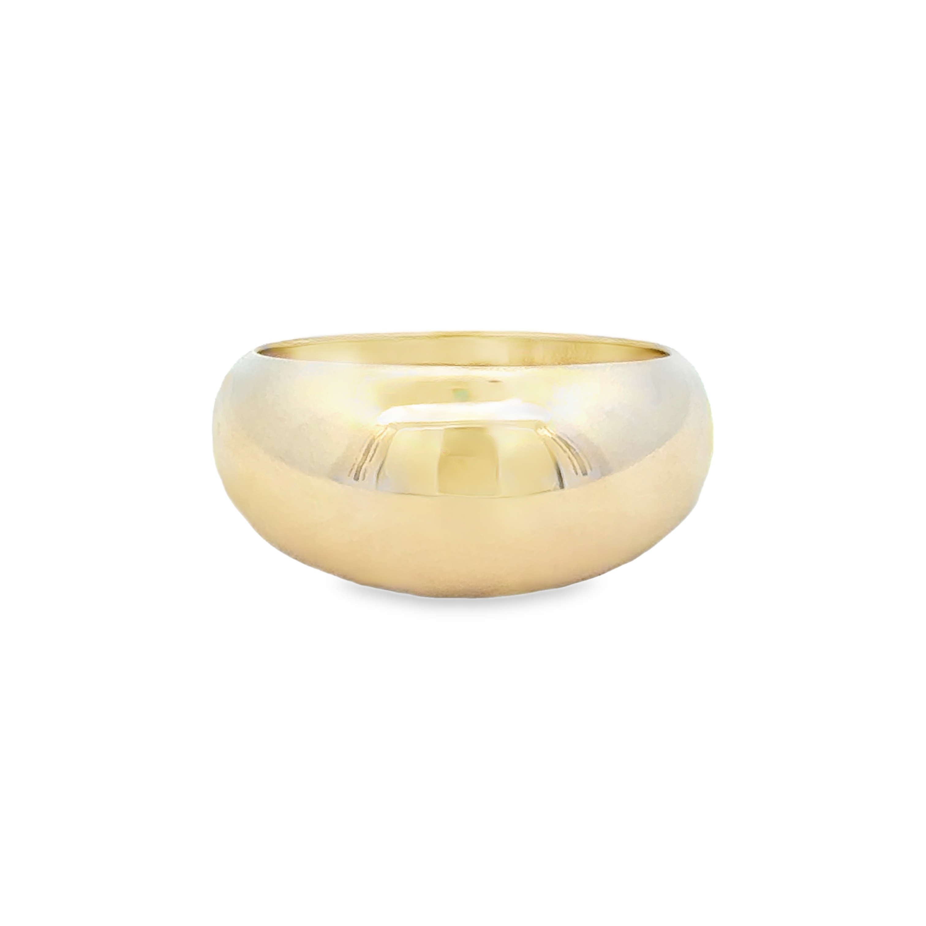 Lady's Yellow 14 Karat Domed Fashion Ring Size 7
