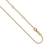 Yellow 14 Karat 1.25Mm Round Cable Chain Length 18