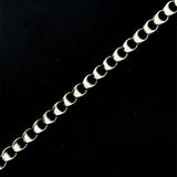 William Henry "Vardia" Sterling Silver 7.2mm Link Style Large Chain Bracelet.