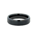 Gent's Black Stone Ceramic 6Mm Gents Ring Size 11.5