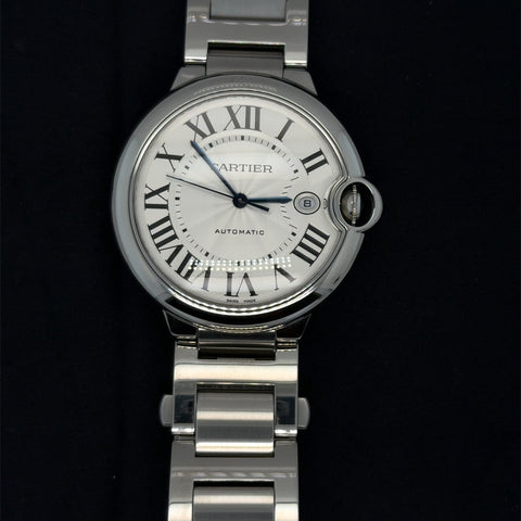 Cartier Ballon Blue 42mm / Pre-Owned / Complete / 2018, R # W69012Z4, S #3765770471YX, Full Set

NOT AFFILIATED WITH ROLEX.  ALL SALES FINAL.