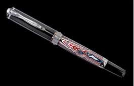The Cabernet "Motown"  Rollerball Pen Featuring A Barrel In "Fordite"