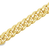Yellow 14 Karat 9.5Mm Curb Bracelet Length 8" Weight 61.9g