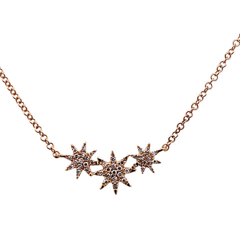 Star Stationary Necklace | 14k Yellow