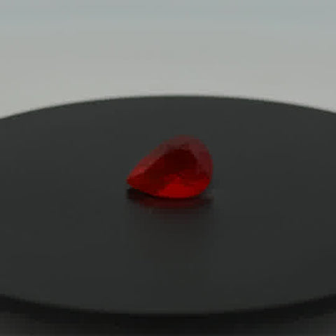 one = 1.30ct Pear Fire Opal
