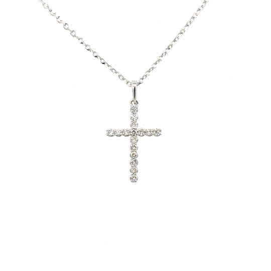 Cross Pendant | 14k White