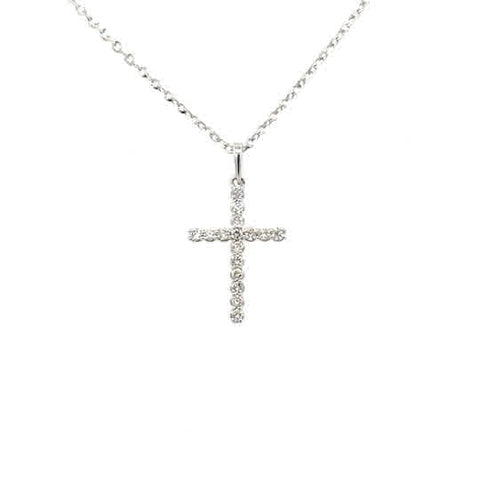 Cross Pendant | 14k White