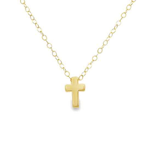 Lady's Yellow All Things Are Possible Cross Necklace, This Simple And