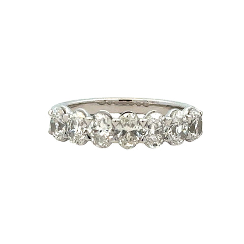 Seven Stone Anniversary Ring | 14k White