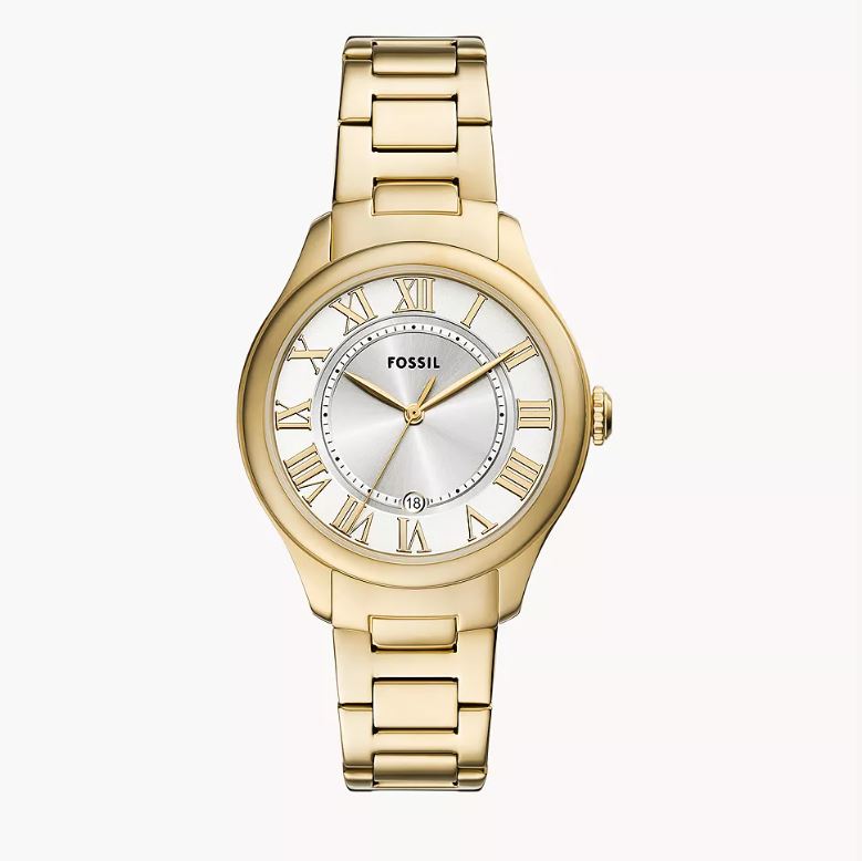 Gilmore Three-Hand Date Gold-Tone Stainless Steel Watch