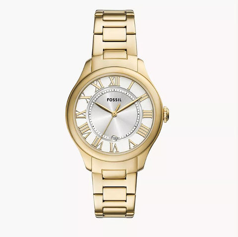 Gilmore Three-Hand Date Gold-Tone Stainless Steel Watch