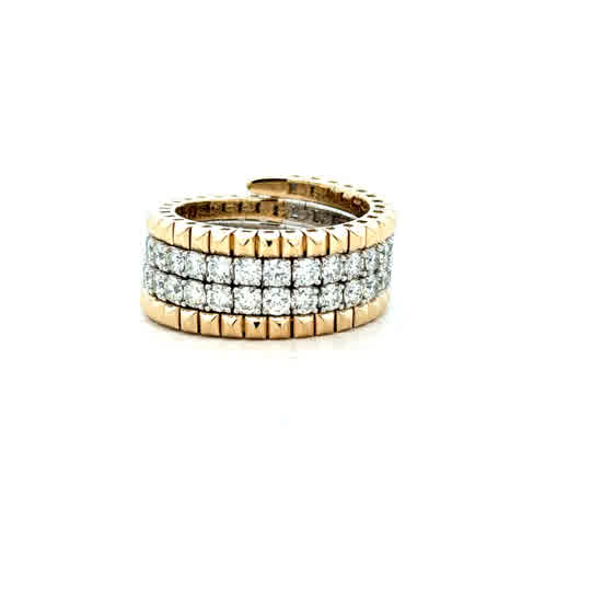 14ktt Flexie, Four Row Wrap with 2.50ctw Round Diamonds Ring