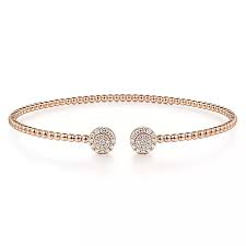 Bujukan Bead Split Cuff Bracelet | 14k Rose