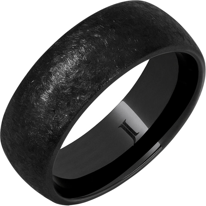 Gent's Black Ceramic 8Mm "Nightwatch" Gents Ring Size 11