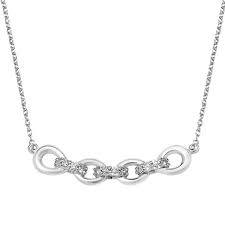 Linked, Stationary Bar Necklace | 925 Sterling Silver