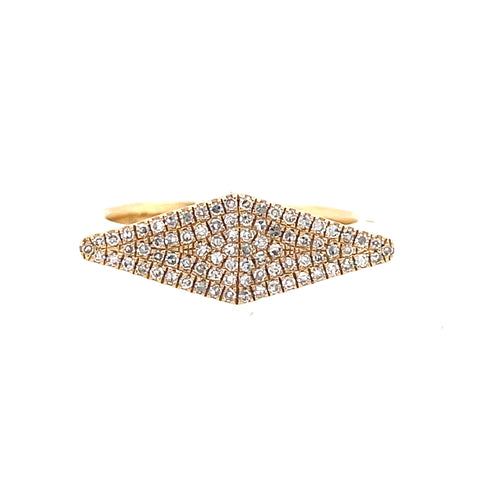 Modern Diamond Fashion Ring | 14k Yellow