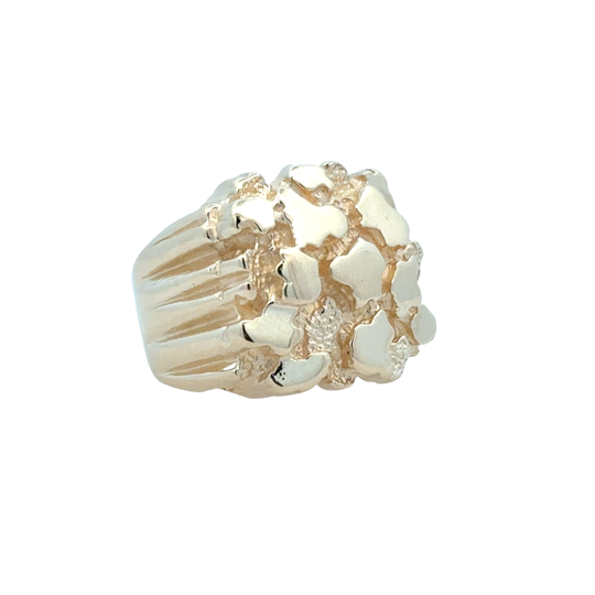 Gents 14ky Nugget Ring
