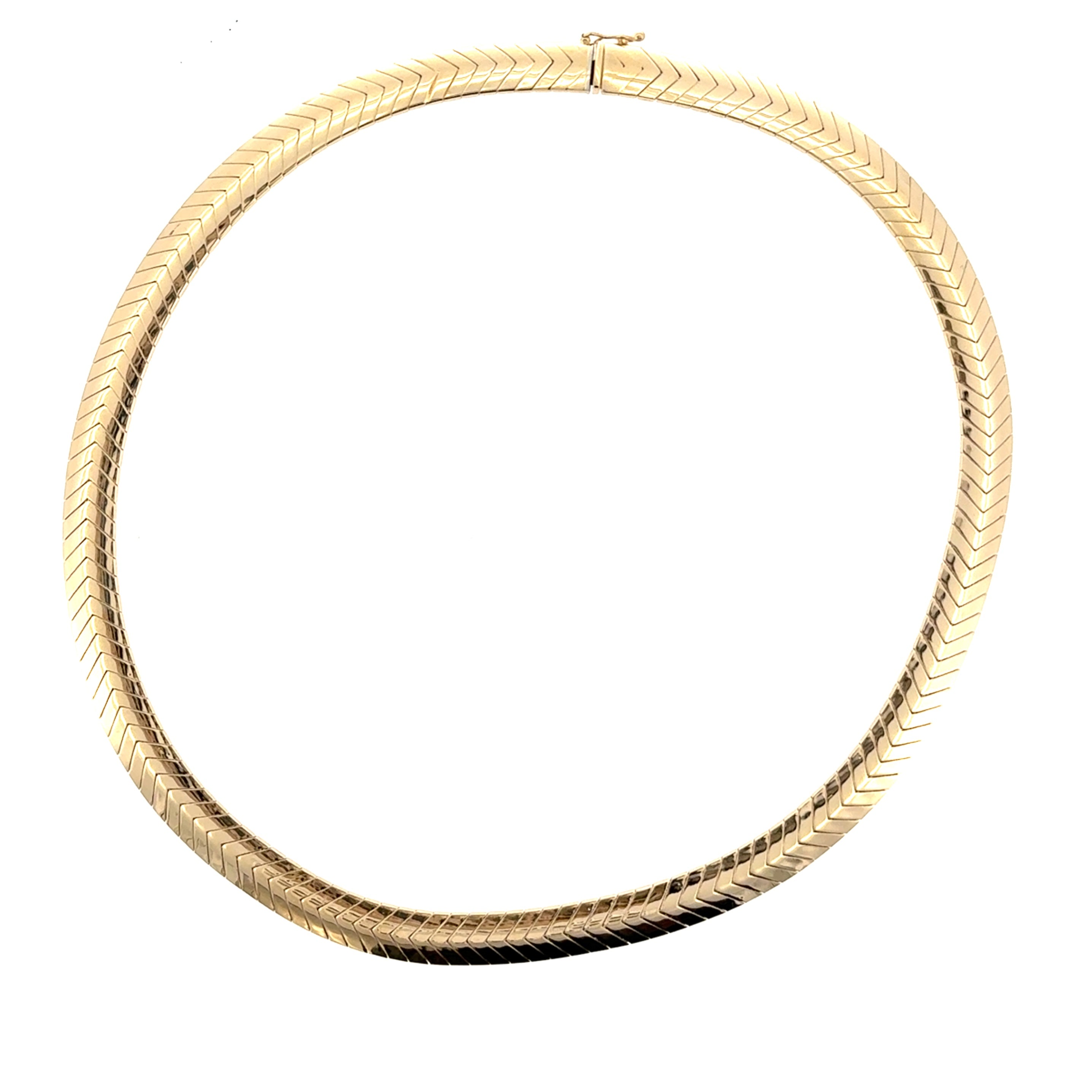 14 Karat Yellow Gold Herringbone Chain 8mm,