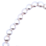 High Luster Single Strand Bracelet | 14k White