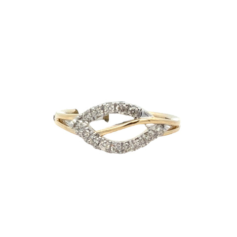 Crossover Fashion Ring | 14k Yellow