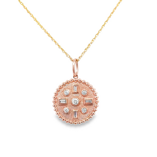Bezel Set Medallion| 14k Yellow