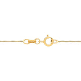 Yellow 14 Karat .55Mm Solid Box Chain Chain Length 18