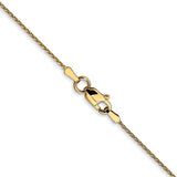 14K .8mm D/C Wheat Chain 20"