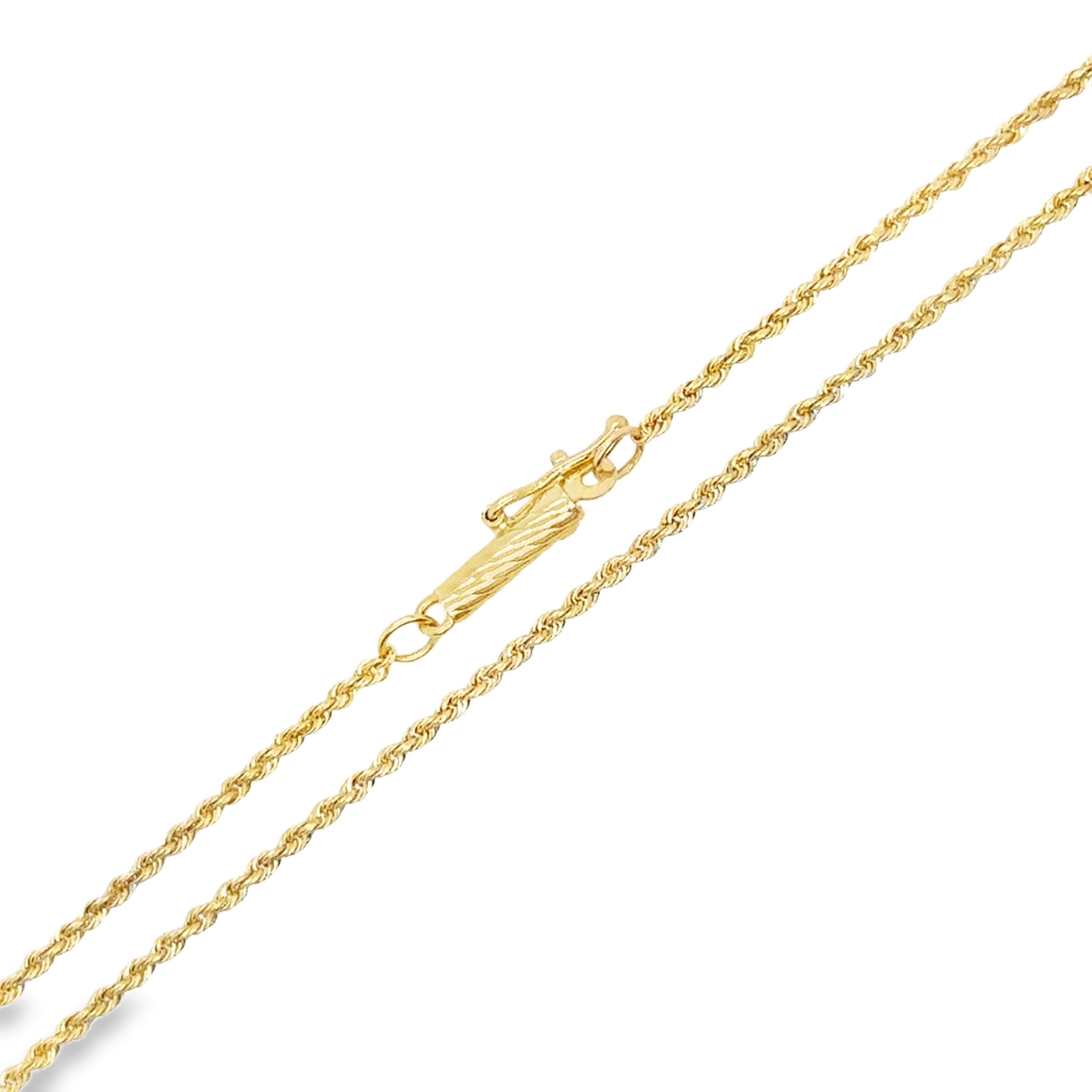 14KY ROPE GOLD CHAIN -- 16"