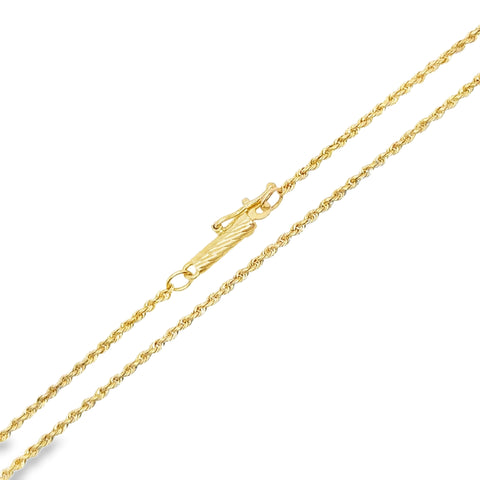 14KY ROPE GOLD CHAIN -- 16"