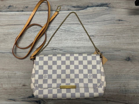 Louis Vuitton Damien Azur Favorite MM Crossbody, AB Condition