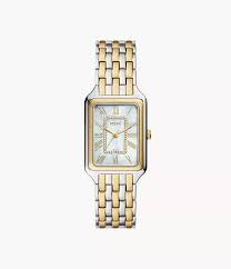 Raquel Three Hand Two Tone Stainless Steel Watch