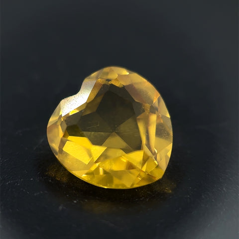 Other With One = 1.55Ct Heart Yellow Created Sapphire