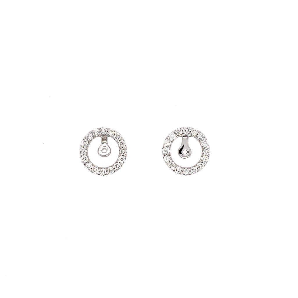 Halo Jacket Earrings | 14k White