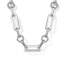 Paper Clip With Bujukan Connectors Chain | 925 Sterling Silver