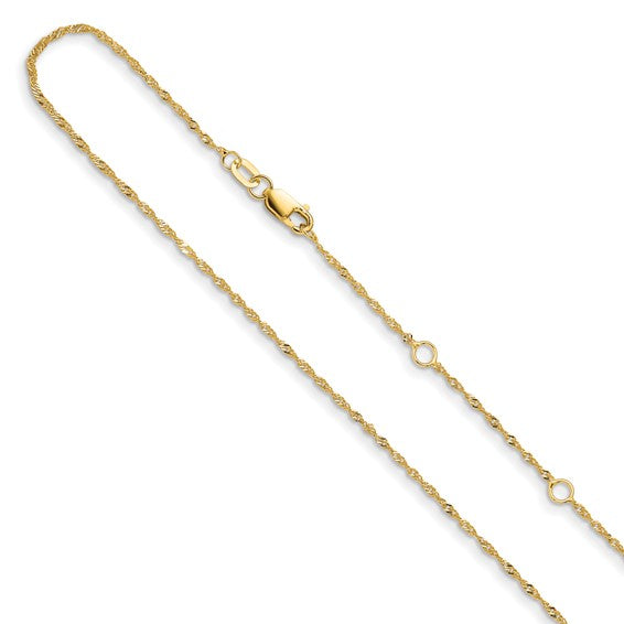 Singapore Chain | 14k Yellow