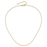 Yellow 14 Karat 1.25Mm Round Cable Chain Length 18