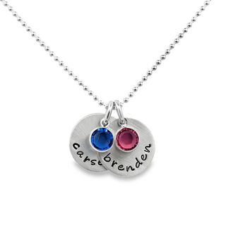 Lady's White Sterling Silver Dainty Drop With Two Charms & Two Swarovs