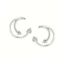 Curved Earrings | Sterling Silver