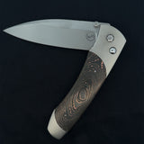 Titanium Pocketknife With Stainless Blade And Carbon Fiber, The A300-6
