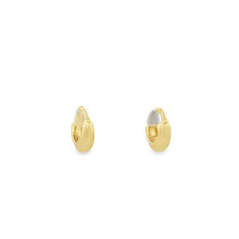 Lady's Yellow 24K Gold Filled Dainty Essential Huggie Hoop Earrings