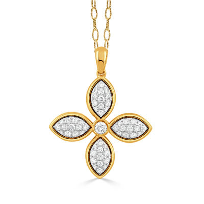 Elegant Yellow Gold 18K Pendant