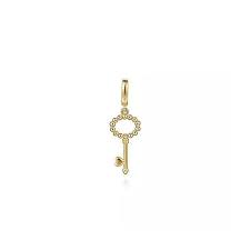 Yellow 14 Karat Plain Bujukan Key Charm