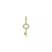 Yellow 14 Karat Plain Bujukan Key Charm