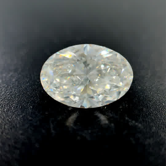 Lab Created With One = 2.80Ct Oval E Vs1 Lab Created Diamond