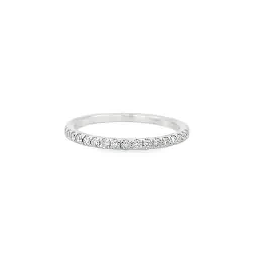Prong Set Anniversary Ring | 14k White
